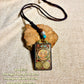 Thangka Pendant with hand-woven,Manjushri,Give wisdom,Success in your studies and works