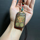 Thangka Pendant with hand-woven,Manjushri,Give wisdom,Success in your studies and works
