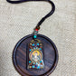 Thangka Pendant with hand-woven,Buddha of supreme enlightenment,Source of Universal Energy