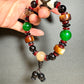 Dzi Bead Tibetan Jewelry Bracelet Three Eyes Spiritual Shield Harmony of Human and Earth and Heaven